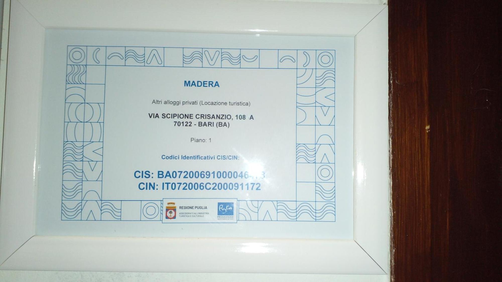 Locazione Turistica Madera Hotel Bari Buitenkant foto